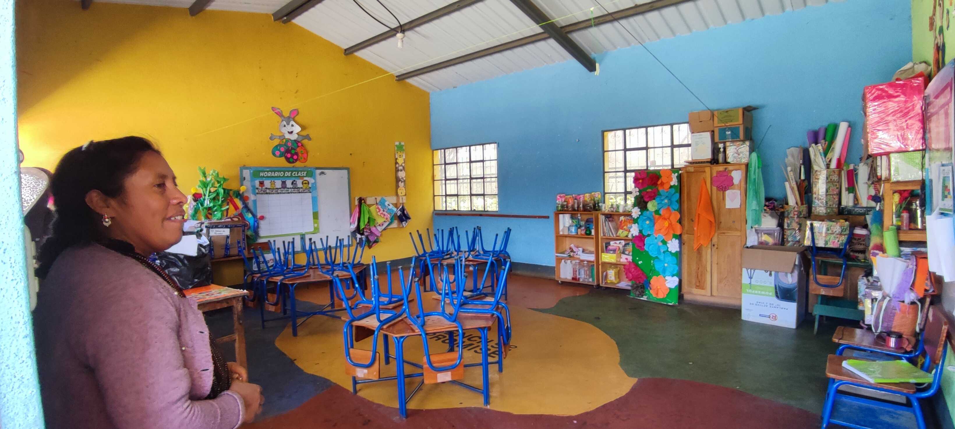 Aktuelles Klassenzimmer in Chaquijyá la Guadalupana